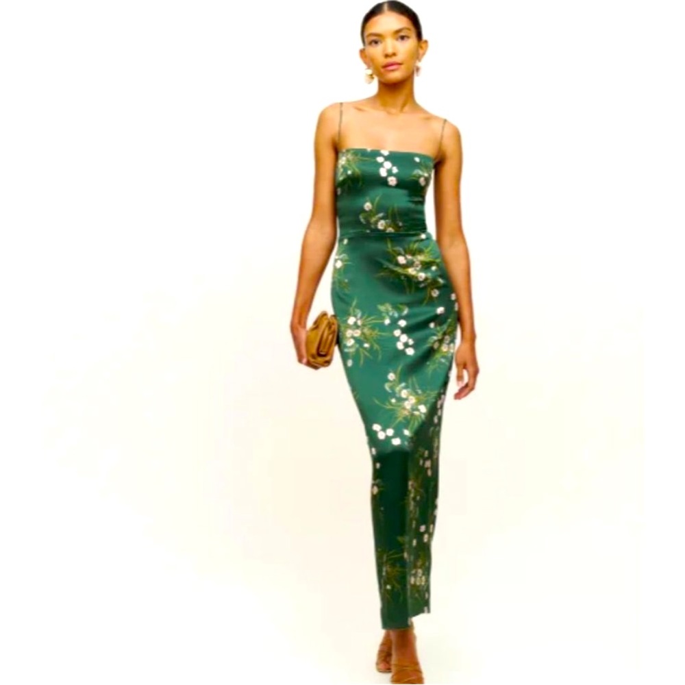 Reformation Frankie Silk Dress